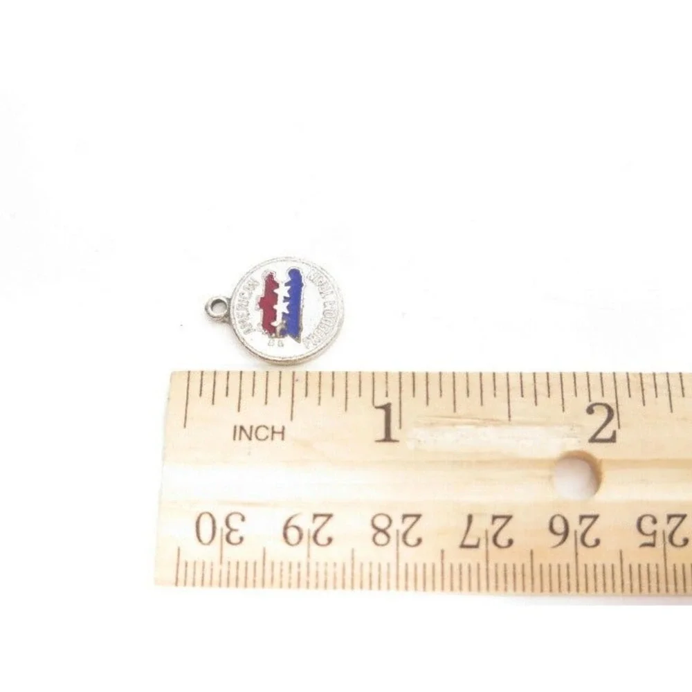 Vintage‎ American Freedom Train White Red Blue Enamel Charm or pendant